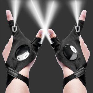 Father's Day Dad Gifts from Daughter Son Wife LED Flashlight Gloves